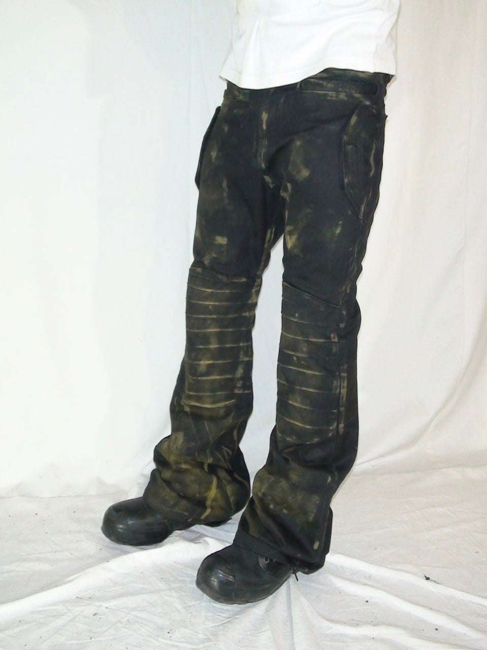 2c4 'WELD' Black flared pants