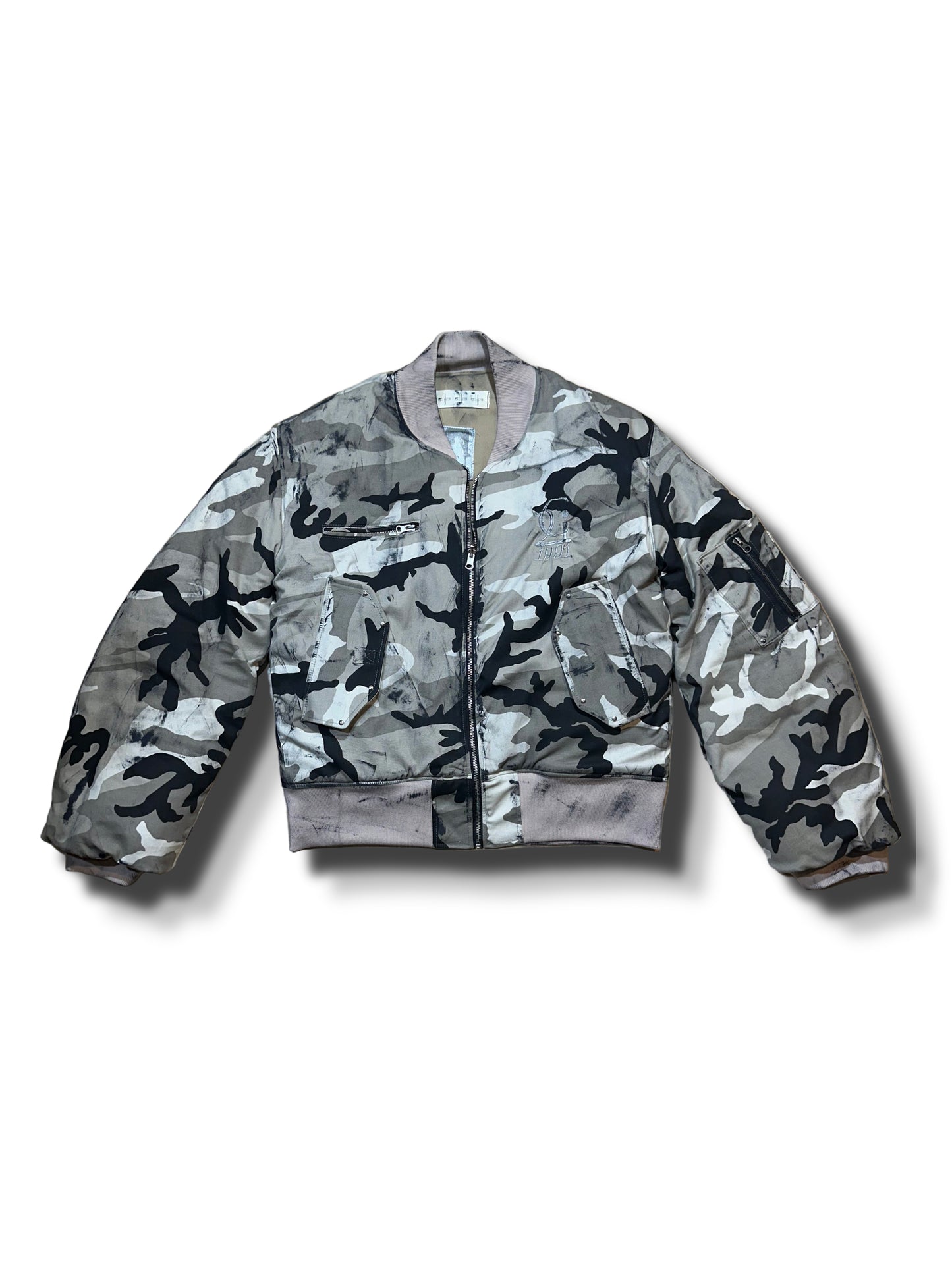 2c4 'ARCTIC' camo bomber grey/white