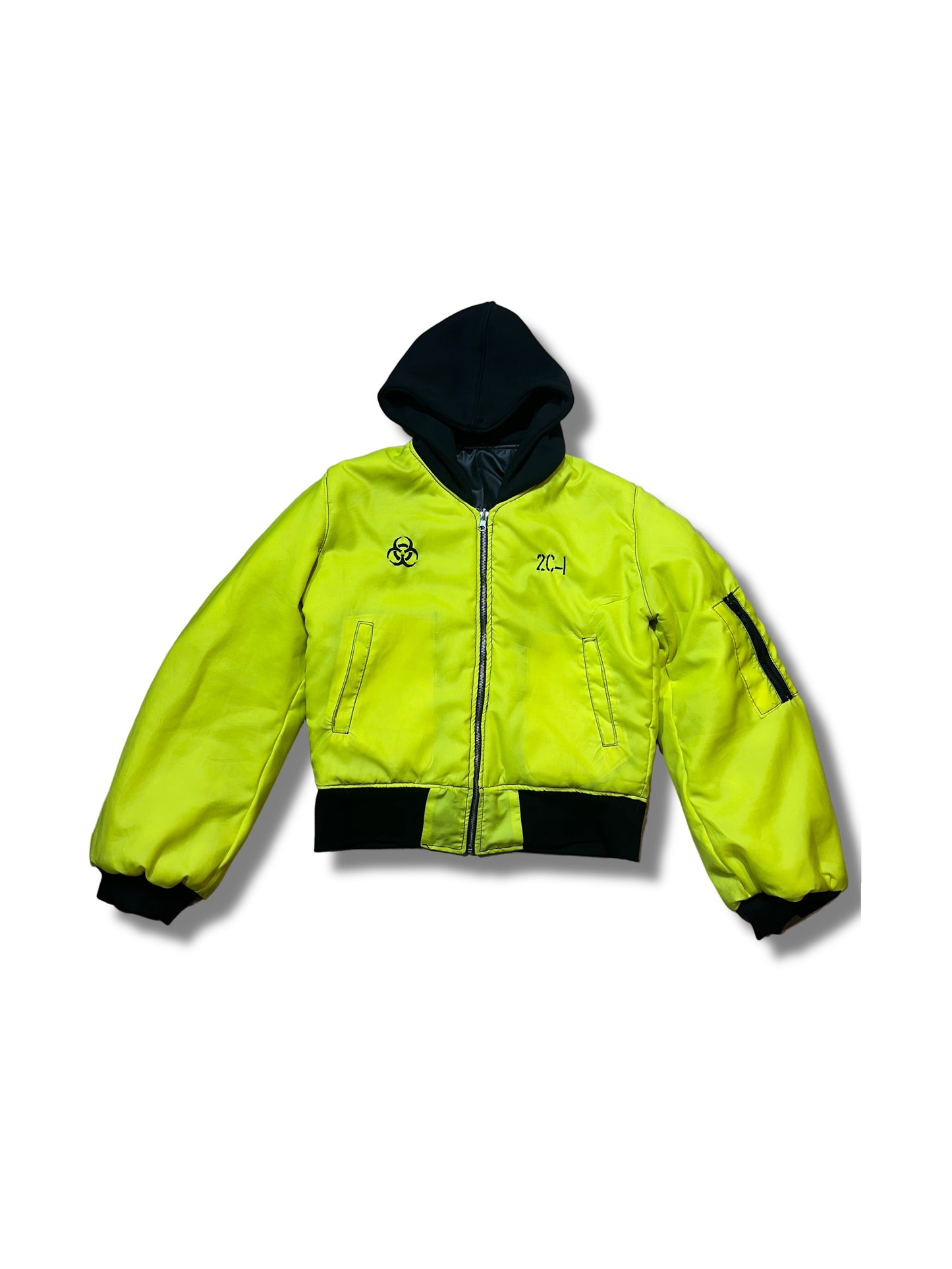 2c4 'BIOHAZARD" reversable bomber jacket