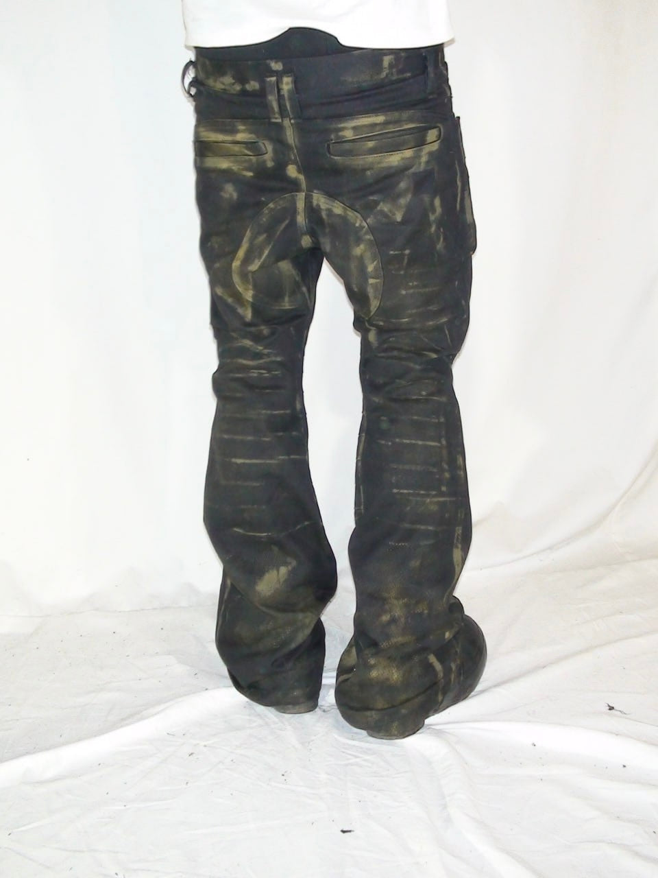 2c4 'WELD' Rust black flared pants