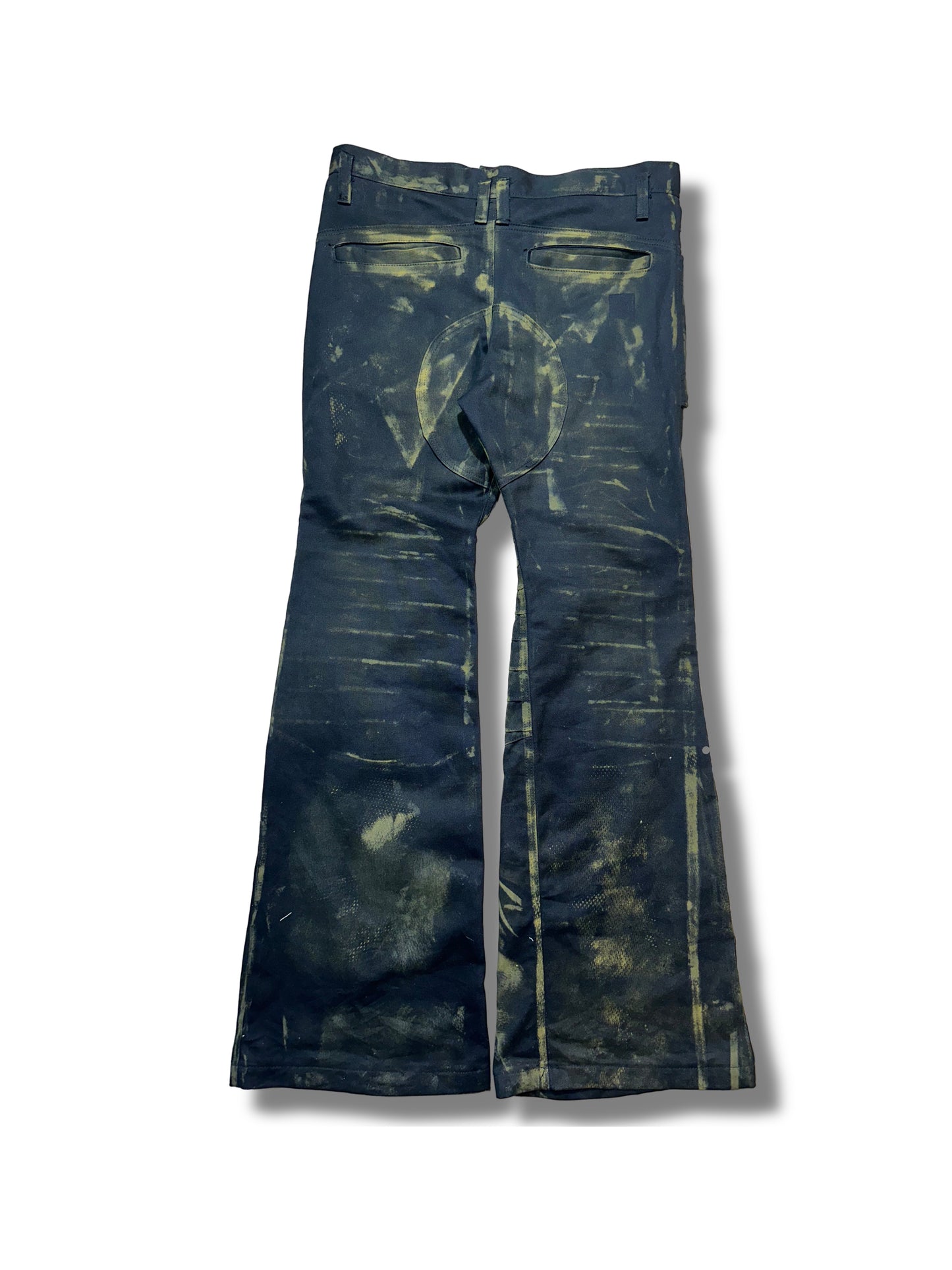 2c4 'WELD' Rust black flared pants