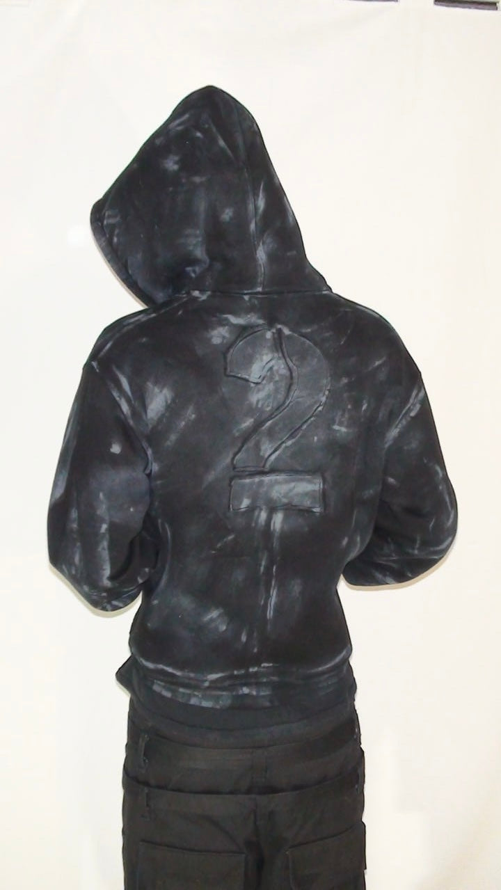 2c4 'ESSENTIAL' zip hoodie 2 black