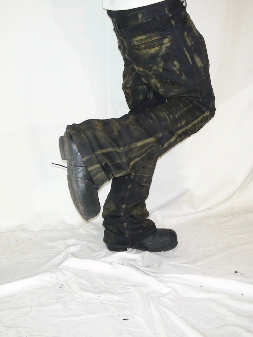 2c4 'WELD' Black flared pants