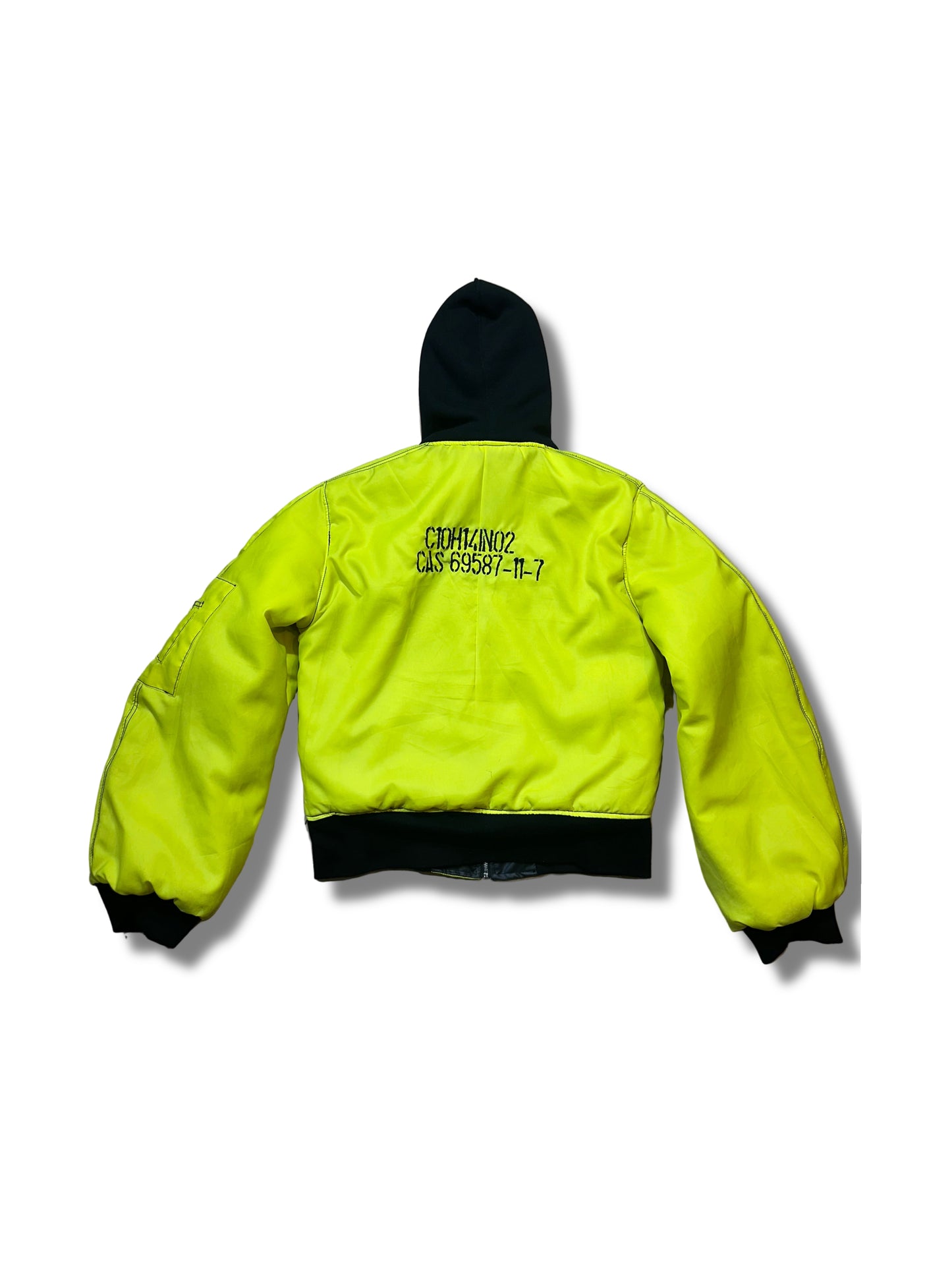 2c4 'BIOHAZARD" reversable bomber jacket