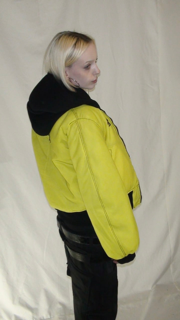 2c4 'BIOHAZARD" reversable bomber jacket