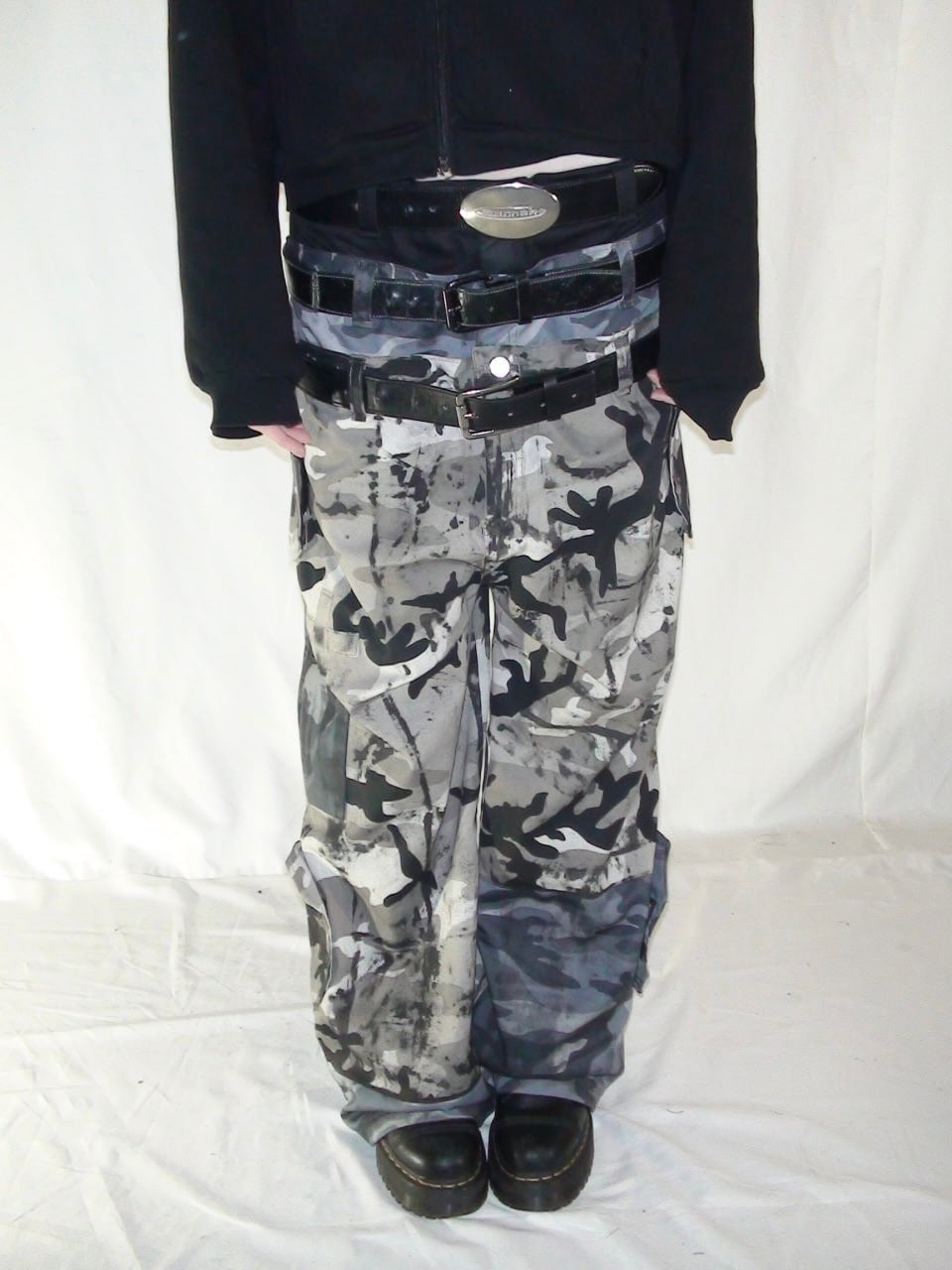 2c4 'SIEGE' Arctic camo split pants
