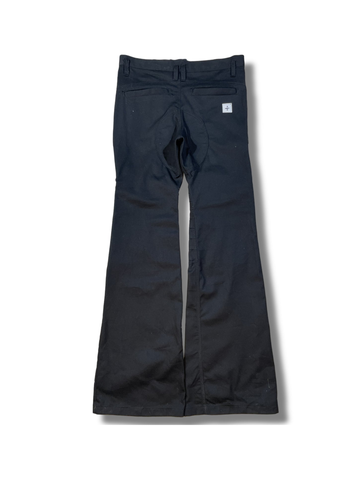 2c4 'WELD' Black flared pants