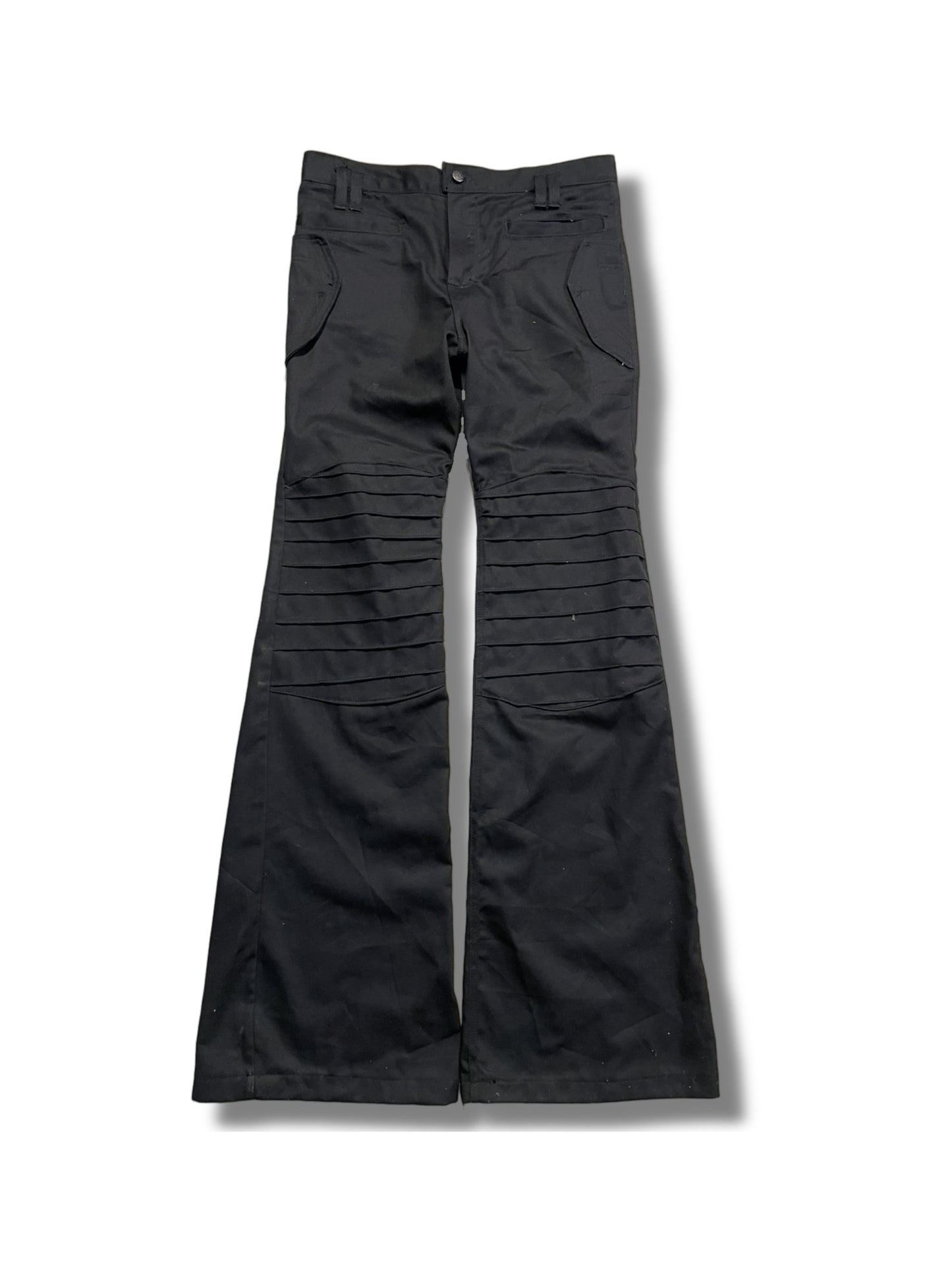 2c4 'WELD' Black flared pants